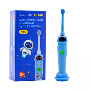 Детская звуковая щетка Revyline RL 020 Kids в приятном синем цвете с 2